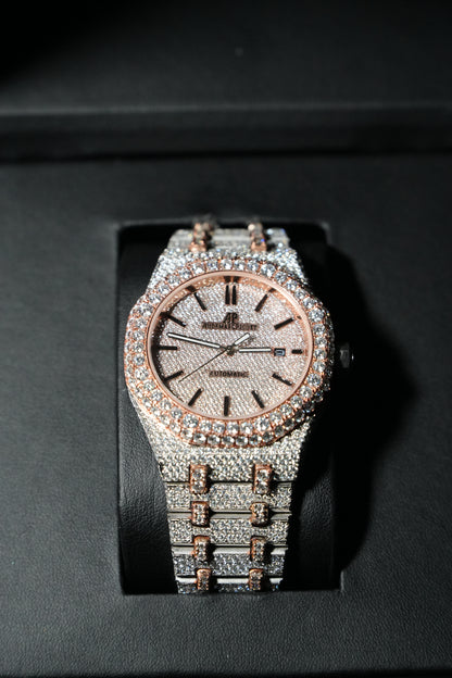 41mm Audemars Piguet Royal Oak - Fully Iced Everose